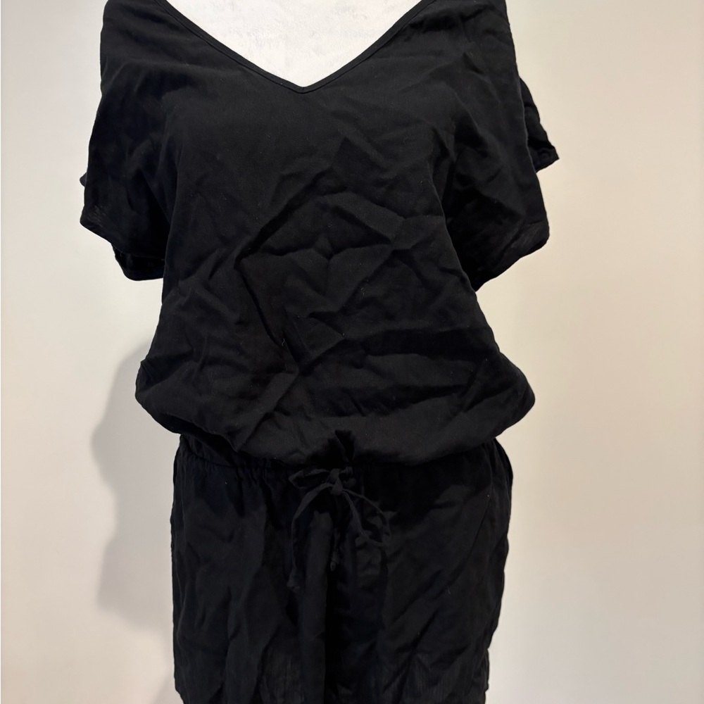 J. Crew V-Neck Linen Blend Romper